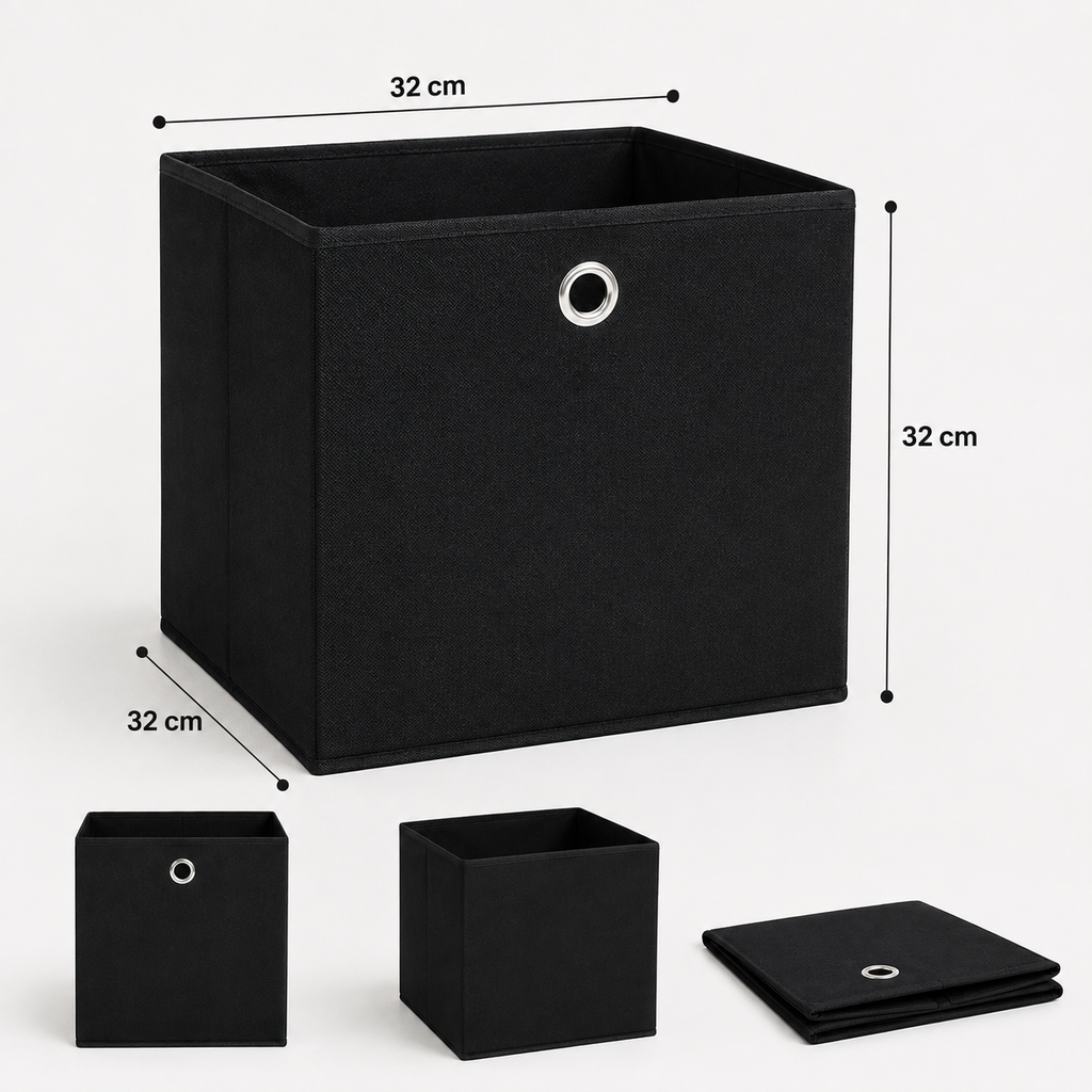 Opbergboxen Set van 4 – Opvouwbaar & Ruimtebesparend